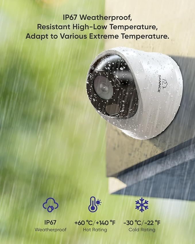 SANNCE 2K 3MP Super HD PoE IP Security Camera - 100ft Dual IR Night Vision - Image 5