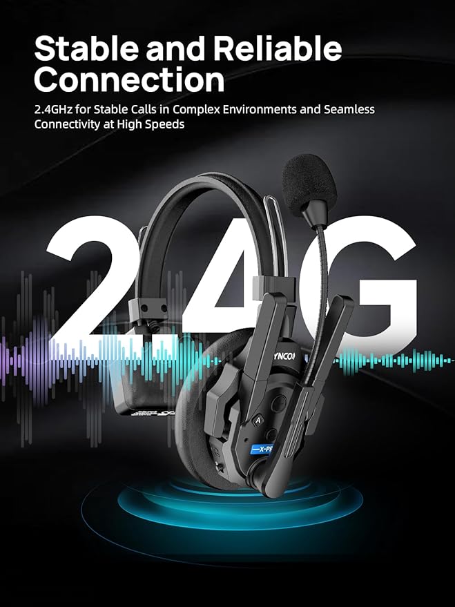 SYNCO XTALK XPRO Wireless Communication Headset System, 9 Person Full Duplex - Image 7