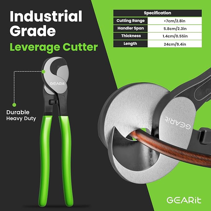 GEARit 4 Gauge CCA Ground Wire All-in-One Kit: Crimping Tool, 15 Lugs, and 20 - Image 2