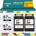 67XL Black Ink Cartridge for HP Ink 67 Replacement HP 67 Black Ink Cartridge by MYCARTRIGDESUPRINT