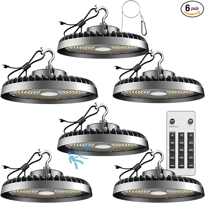 Lightdot Smart 250W High Bay LED Shop Lights 37, 500LM High Bay Lights by LightdotLighting