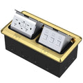 KYHSHJ Dual Pop-Up Floor Electrical Outlet Box Kit，20 Amp Stainless Steel GFCI by KYHSHJ