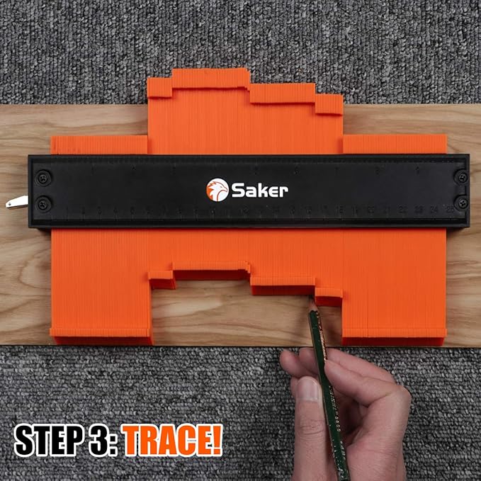 Saker Contour Gauge Profile Tool- Adjustable Lock-Precisely Copy Irregular - Image 5