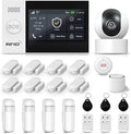 LWOHSI Home Security Systems, Wireless 4.3" Fulltouch Screen Home Alarm Kits by LWOHSI