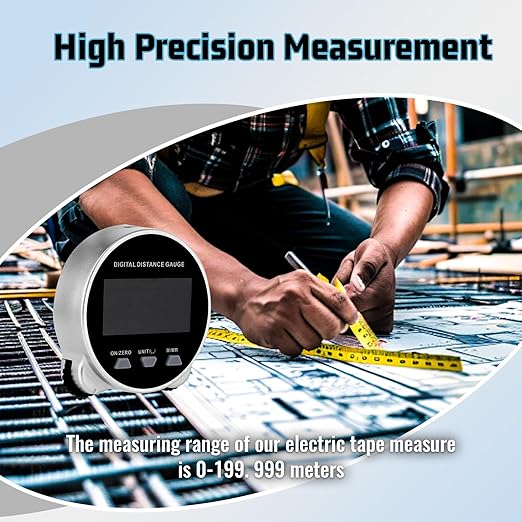Digital Measuring Wheel USB Rechargeable 652.8ft/199m High Precision Measurement - Image 7