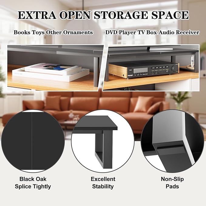 aboxoo 59" Large TV Riser Stand - Image 4