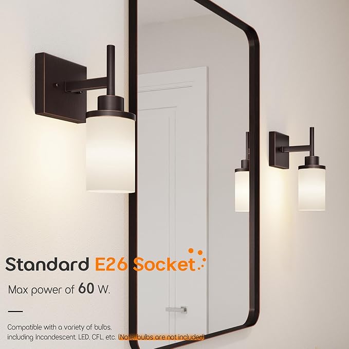 AONEON Wall Lights Over Mirror Bathroom Vanity Light Fixtures - Image 3