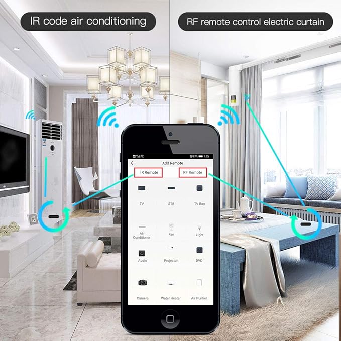 MoesGo WiFi RF IR Universal Remote Controller TV Air Conditioning Smart Home - Image 4