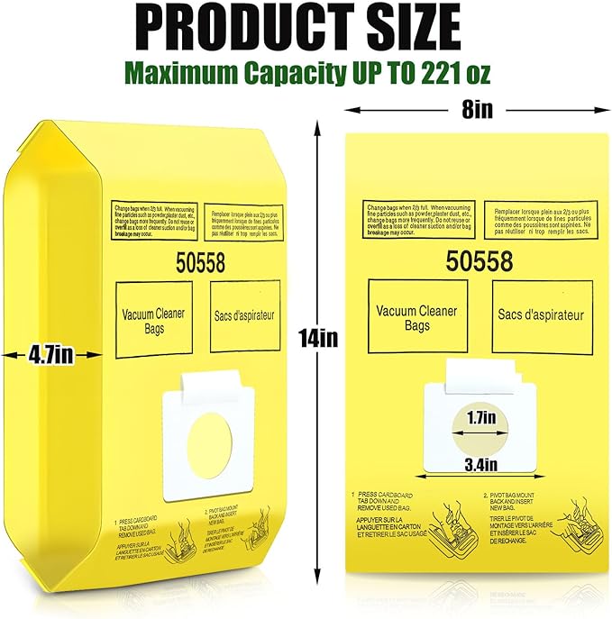 DTESL 30 Pack Vacuum Cleaner Bags Fit - Image 2