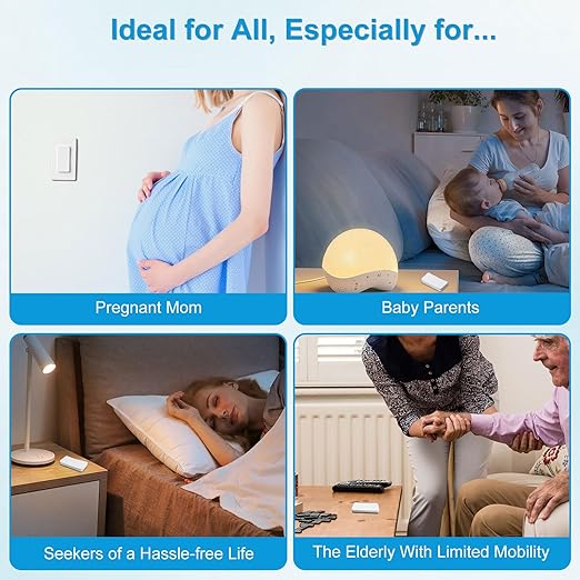 Remote Switch Outlet, Wireless On/Off Light Switches Wall Mounted, TUV List - Image 8