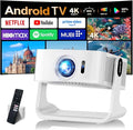 1080P HD Mini Projector Dual Band WiFi6 5G and BT 5.4 Auto Focus & Obstacle by Unknown