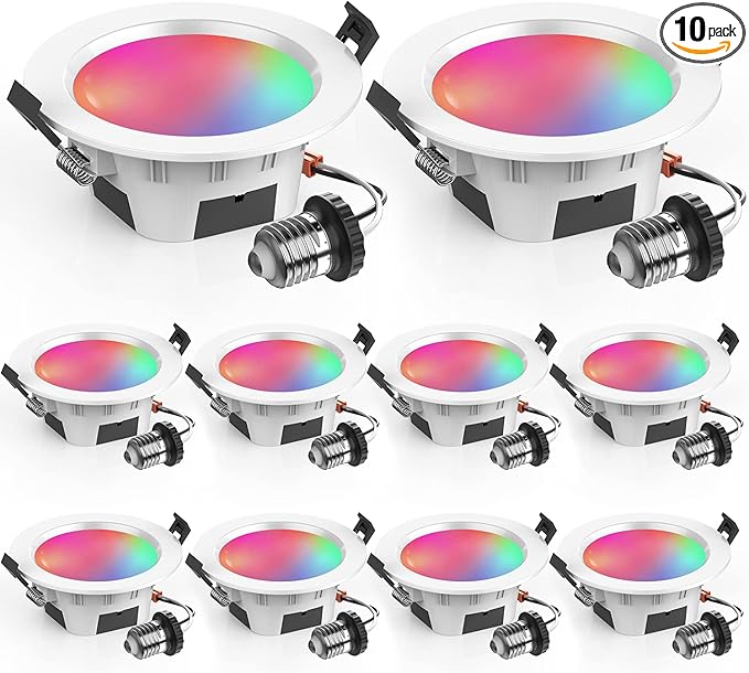 Vanance 3 Inch Smart Recessed Light 10Pack, 2700K-6500K CCT Selectable by Vanance