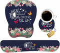 Mouse Pad Wrist Support and Keyboard Wrist Rest Set by Unknown