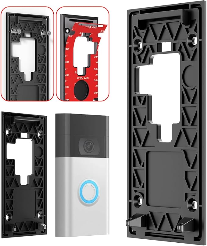 No Drill Ring Doorbell Mount for Battery 2020 by SZBAMI