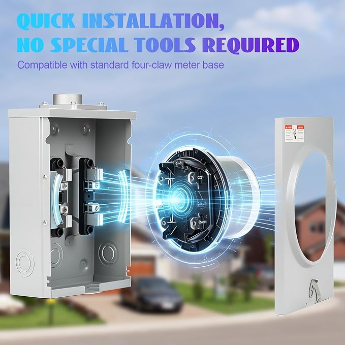 Digital Electric Meter, 120V 2 Wire KWH Meter, Watt Meter, Used - Image 2
