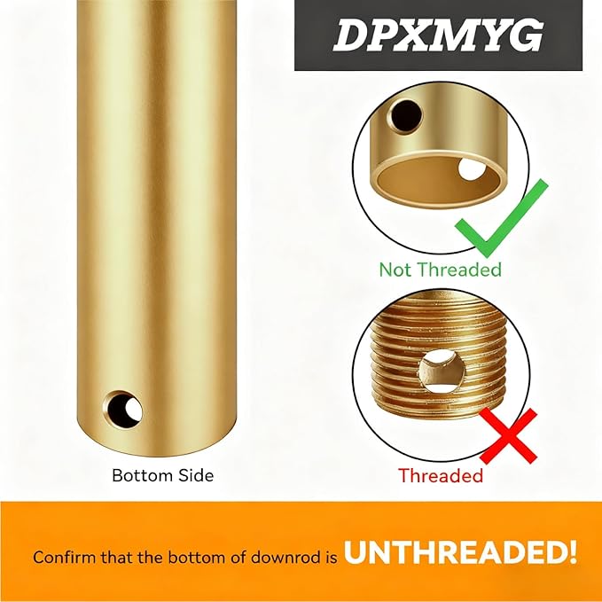 DPXMYG 60 inch Ceiling Fan Downrod - Image 3