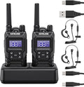 Ketelese T4 Walkie Talkies Long Range, IP67 Waterproof Dustproof Two Way Radio by KETELESE