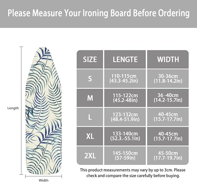 ZCFYGDX Easy Installation 14 x 45 Ironing Board Covers - Image 5