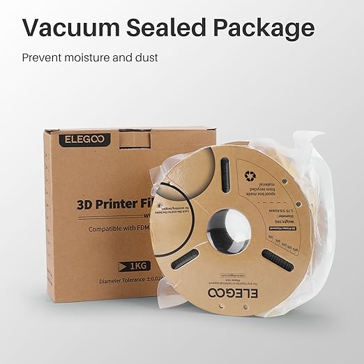 ELEGOO PLA Filament 1.75mm Marble Cement Gray 1KG, Rock Stone 3D Printer - Image 5