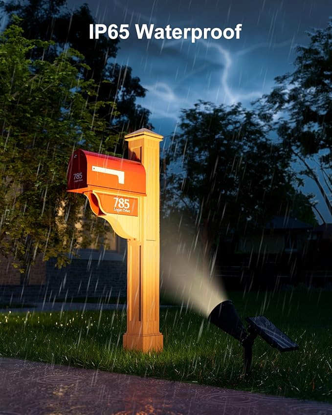 4 Pack Solar Powered Spotlights Waterproof Outdoor - Image 8