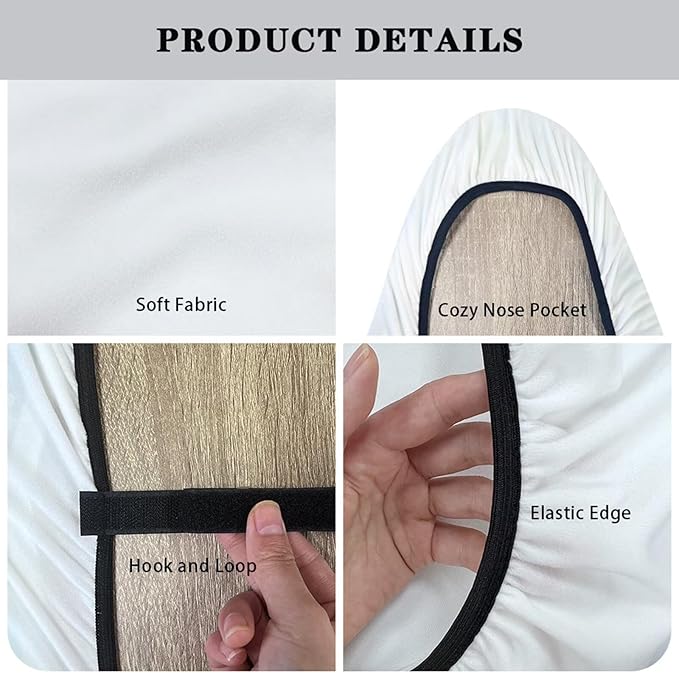 ZCFYGDX Vintage Flower Print 14 x 45 Ironing Board Covers Nylon Buckle Straps - Image 5