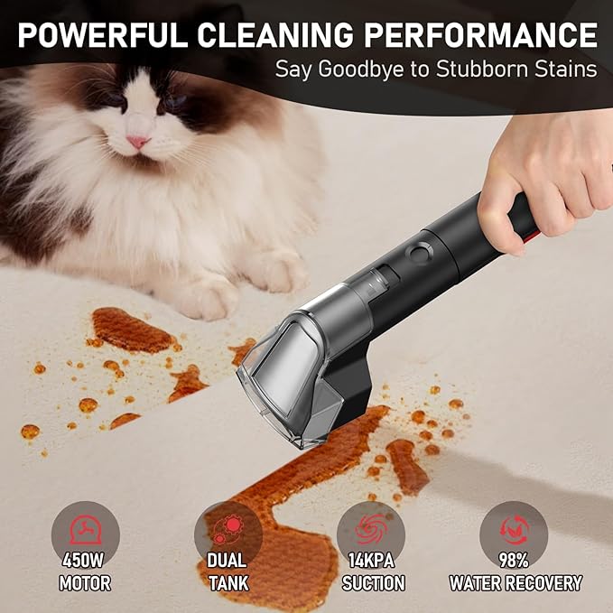 C9 Portable Carpet & Upholstery Cleaner Machine, Spot and Stain Deep Cleaner - Image 2