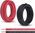 Shirbly 6 Gauge Battery Cable, 30FT Red + 30FT Black 6 AWG Pure Copper Wire by Shirbly