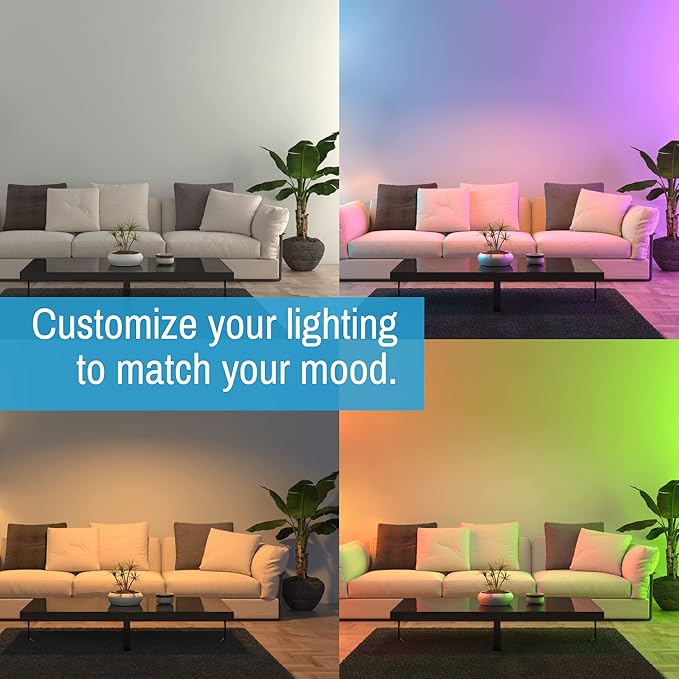 CLEANLIFE 2-Pack Smart LED Recessed Lighting Retrofit Downlight RGB + Tunable - Image 5