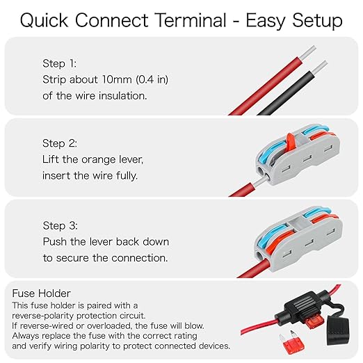LeMotech DC 48v to 12v Converter 10A 120W Step Down Converter Voltage Reducer - Image 3