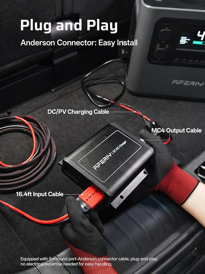 AFERIY 2800W Portable Power Station+DC600 580W Alternator Charger1, 2048Wh - Image 6