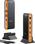 NOVOO Laptop Docking Station Dual Monitor, 15 in 1 Triple Display, 8K@30Hz DP by NOVOO