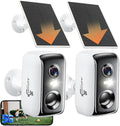 Solar Security Cameras Wireless Outdoor, 2K Outside Security Wireless WiFi by JUYIVAST