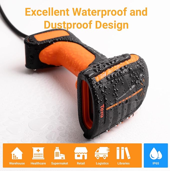 Tera Pro Extreme Performance Industrial Grade 1D 2D QR Barcode Scanner Wired - Image 2