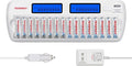 Tenergy TN438 16-Slot Smart Battery Charger by Tenergy