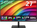 Z-Edge U27P4K 27-inch 4K Monitor IPS Ultra HD 3840x2160, 60Hz Refresh Rate by ZZ-EDGE
