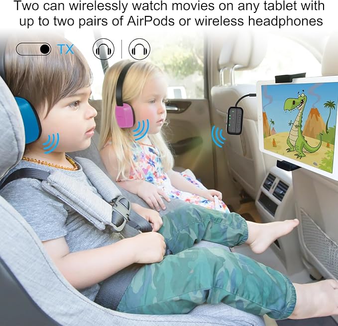 2026 Upgraded Pro Bluetooth 5.4 Transmitter Receiver, 2-in-1 Airplane Wireless - Image 4