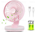 MAWFOZIN Small Desk Fan With Night Light, Auto Oscillating Table Fan With by MAWFOZIN