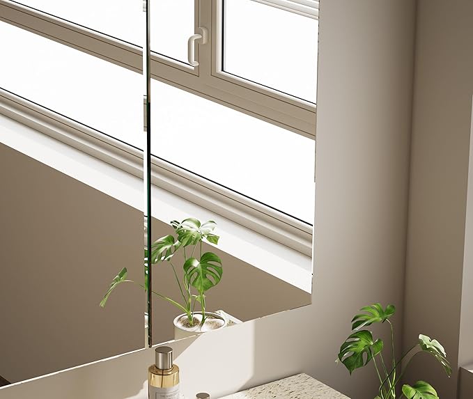 Bathroom Medicine Cabinet with Mirror, 30 Inch x 26 Inch Bathroom Mirror - Image 7