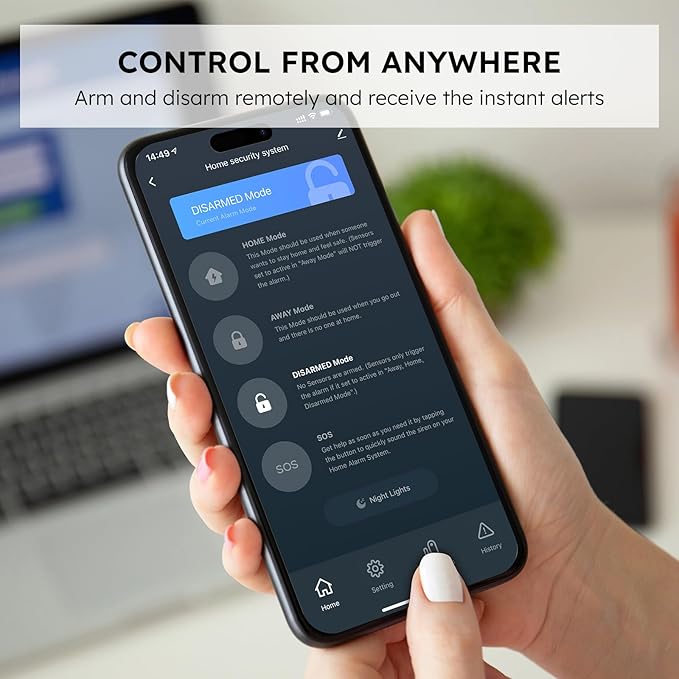 WiFi Door Alarm System, Wireless DIY Smart Home Security System, - Image 2