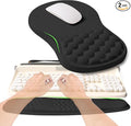 KUOSGM 2-in-1 Ergonomic Set, Wave Rise Keyboard Wrist Rest and Massage Bulge by KUOSGM
