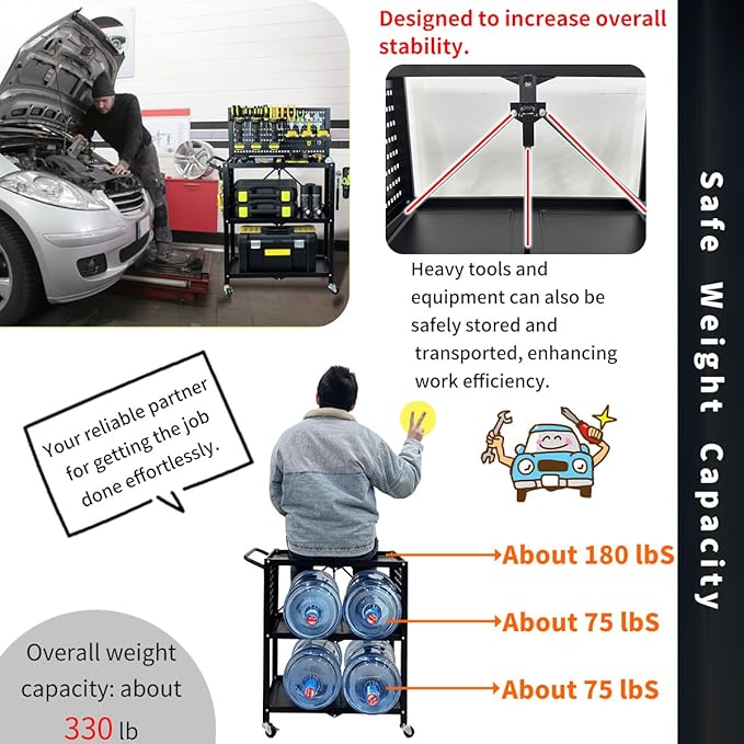 Lumizone Foldable Tool Cart - Image 7