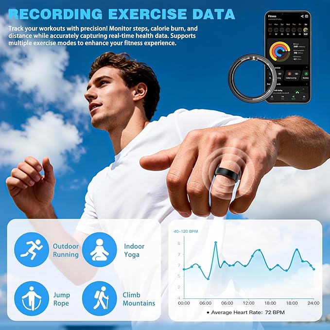 S SECRETTOP Fitness Tracker Smart Ring - Image 4