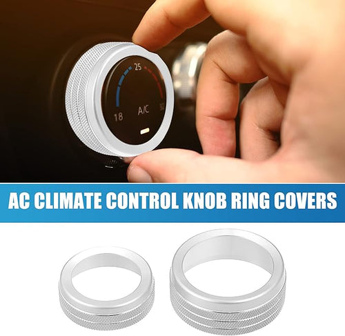 A ABSOPRO Car AC Knobs Decals AC Radio Switch Knob Cover - Image 2