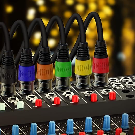AuxLink XLR Cables, XLR Microphone Cable 25 ft 4 Pack - Image 5