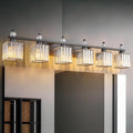 FDPBY Vanity Lights 6-Light Modern Crystal Vanity Light Sand Black Bathroom by FDPBY
