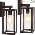 2-Pack Upgraded Motion Sensor Outdoor Wall Lights, 13” Dusk to Dawn Porch by BringYouBrightFuture