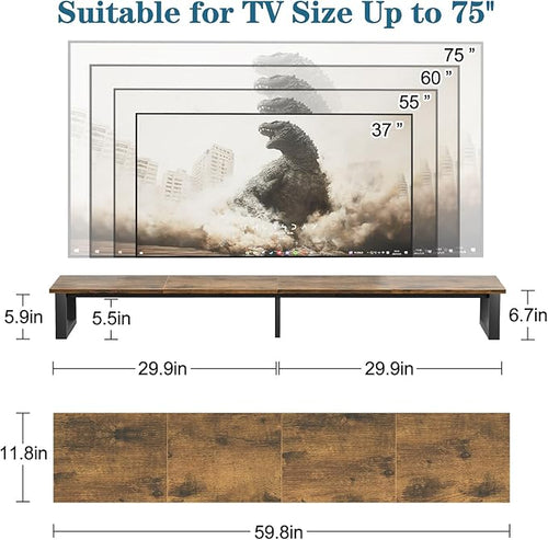 aboxoo 59" Large TV Riser Stand - Image 2