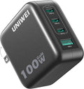 UNIWEI 100W USB C Charger Block, 4-Port GaN and Ultra-Compact Wall Adapter by UNIWEI