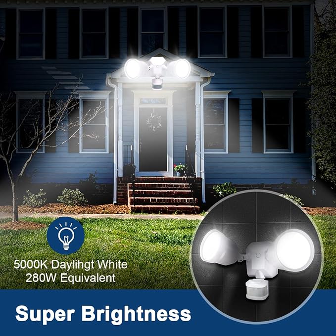 EMANER Motion Activated Security Light, Motion Sensing & Dusk to Dawn Adjustable - Image 5