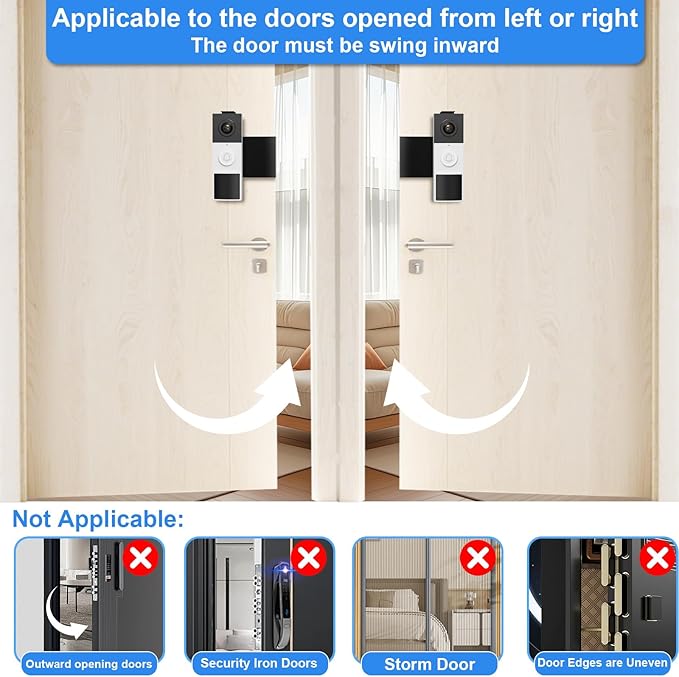 Anti-Theft Video Doorbell Mount Compatible - Image 3